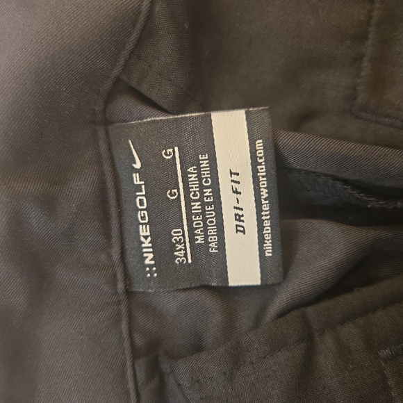 Nike Golf Dri Fit Mens Lightweight Pants Black Size 34 - Picture 5 of 7